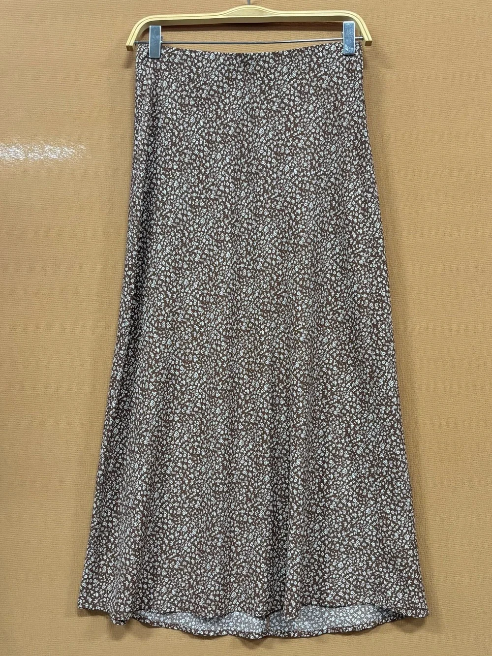 Brown Floral Midi Skirt - Picture 2 of 5